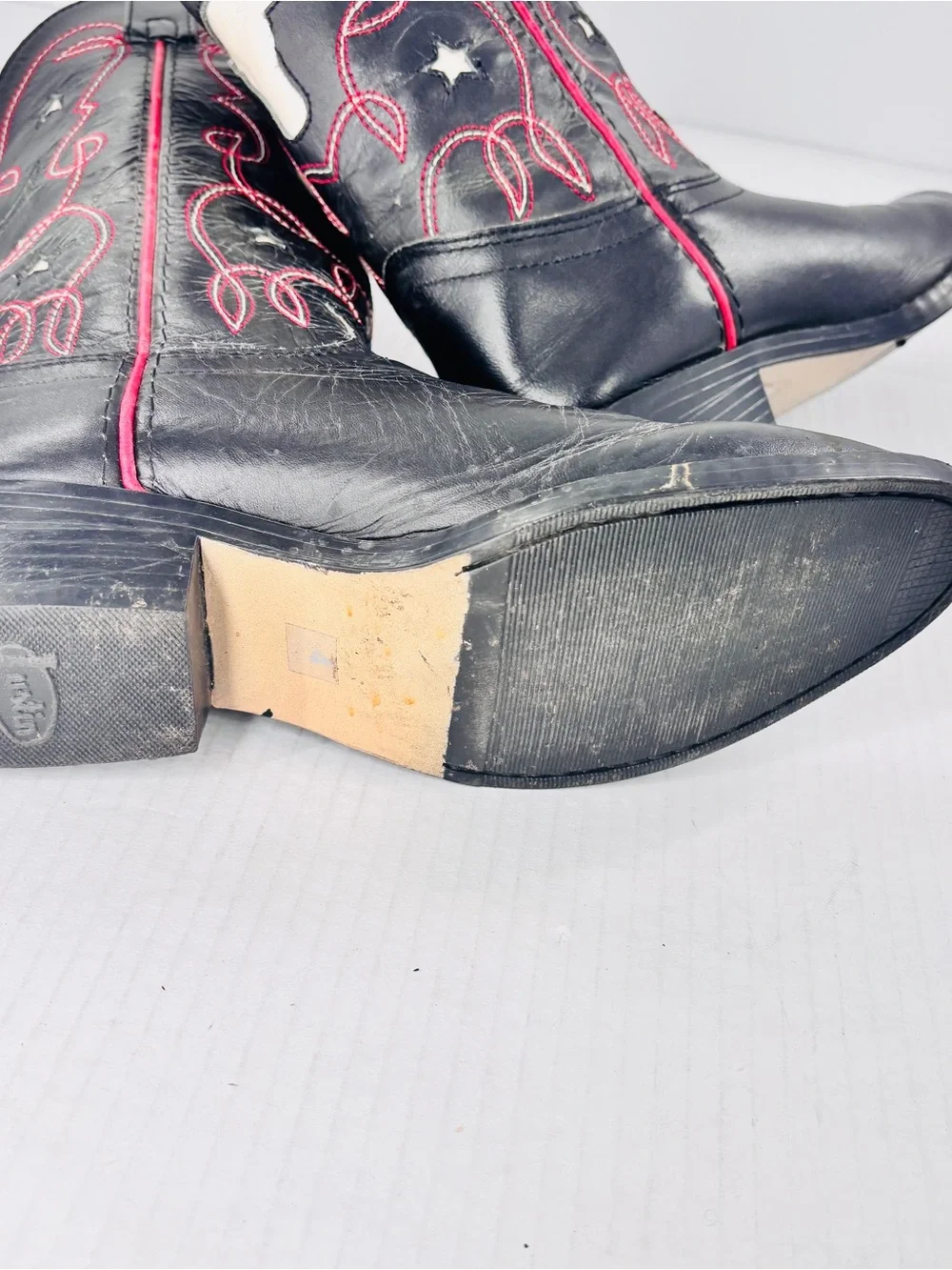Justin Black - Size 4 Kid boots
